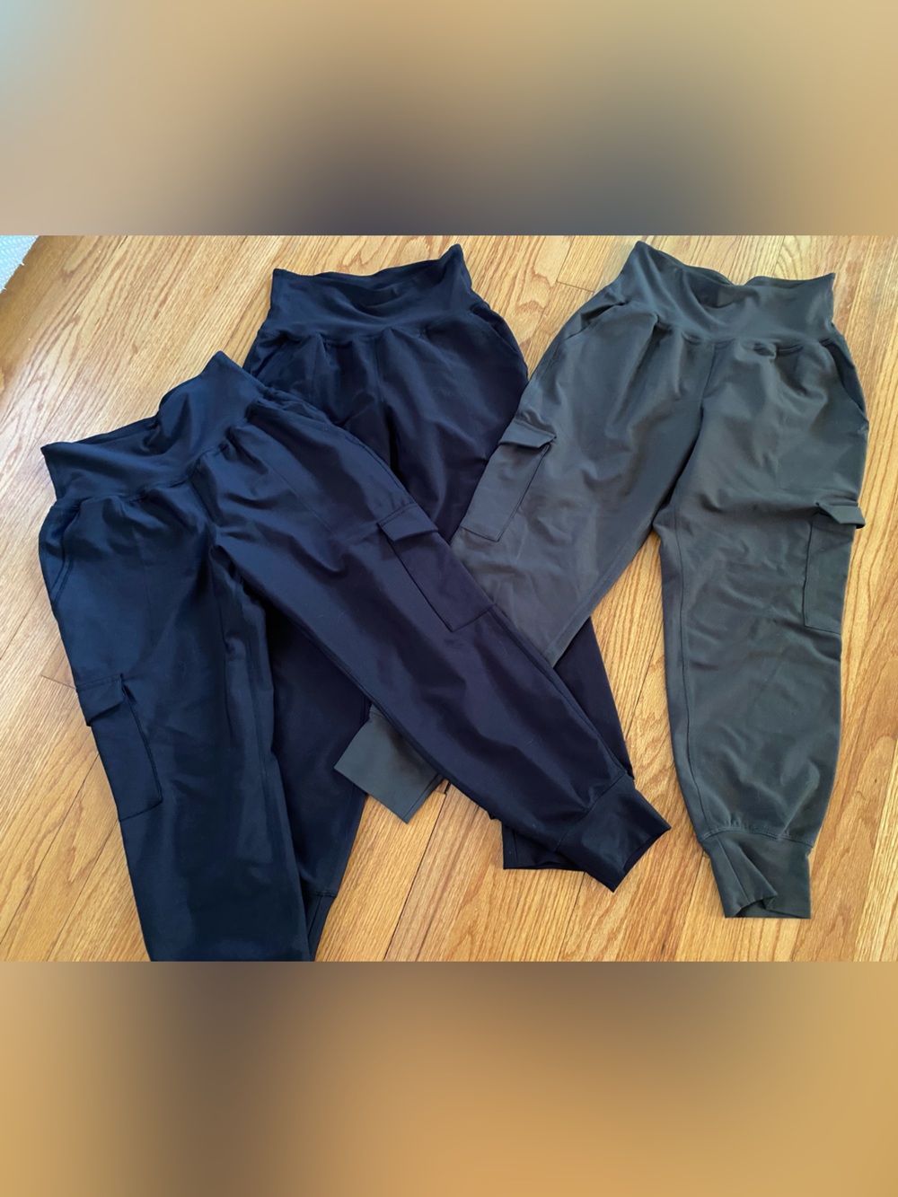 EUC Lot of 3 Old Navy Active Go Dry Powersoft Cargo Joggers Small & S Petite